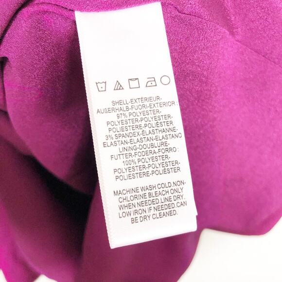 NWOT Dress The Population Catalina Fit & Flare Cocktail Dress Large Magenta Chic - Picture 6 of 13